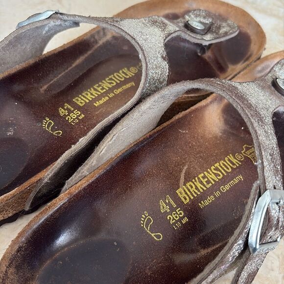 Birkenstock Gizeh Birko-Flor Sandals Stardust Stone - Picture 8 of 11